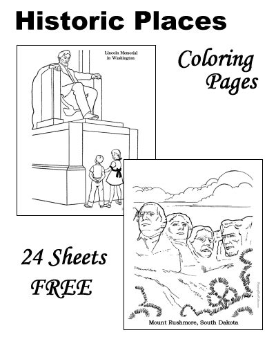 United States Landmarks Coloring Pages Coloring Pages