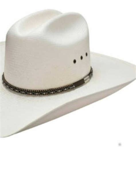 Resistol Mens George Strait Natural El Rey Shantung Straw Western Hat