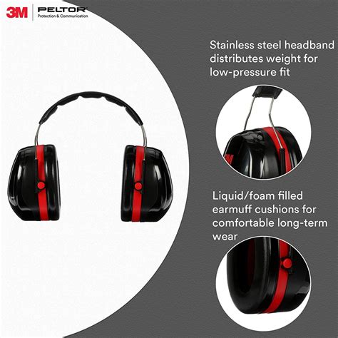 3m Peltor Optime Over The Head Earmuffs Nrr 30 Db H10a Industrial Safety Products