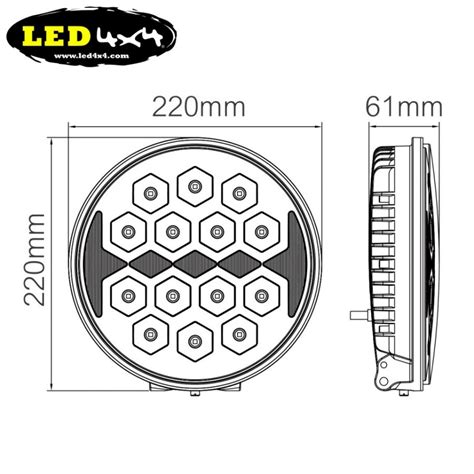 Farol Led De Longo Alcance Aprovado Luz De Posi O Led V