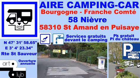 Hellocampingcar airecampingcar Nièvre campingcar visitezlafrance Aire