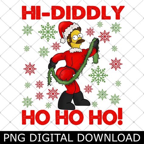 Hallo Diddly Ho Ho Ho Simpsons Homer Weihnachten Png Frohe Weihnachten