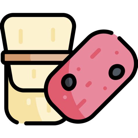 Tamales Kawaii Lineal Color Icon