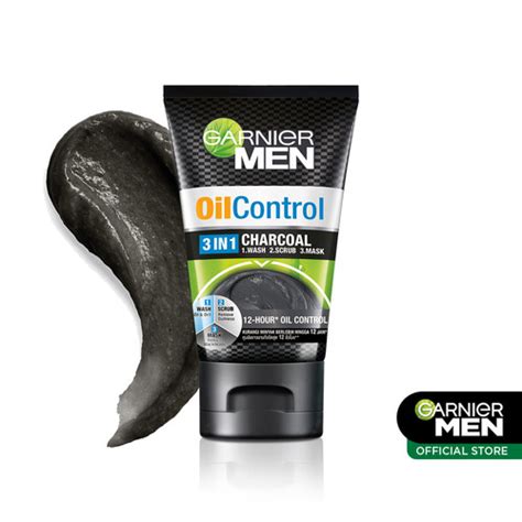 Jual Garnier Men Oil Control 3in1 Charcoal Facial Wash 100 Ml