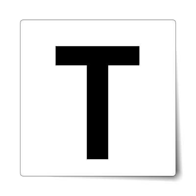 White Letter T