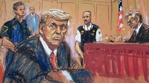 'A lot of expression': Courtroom sketch artist Jane Rosenberg talks drawing Trump at his ...