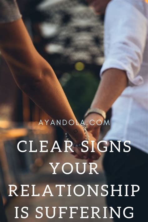 Clear Signs Your Relationship Is Suffering - Ayandola's Pen