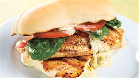 Grilled Tilapia Sandwich With Lemon Dill Spread Recipe From Price Chopper