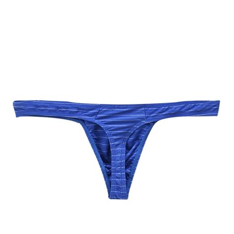 Biziza Pouch Underwear For Men Low Rise Briefs G String Sexy T Back