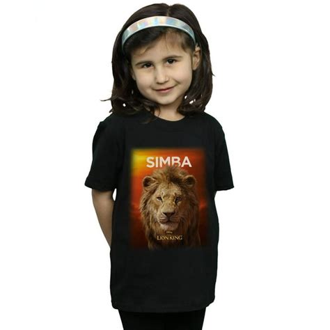 Disney Girls The Lion King Movie Adult Simba Poster Cotton T Shirt