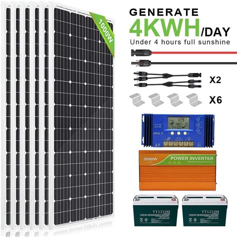 9 1000 Watt Solar Panel Kit Off Grid For You Kacang Kacangan