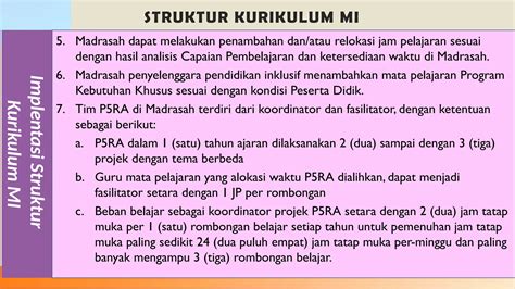 Struktur Kurikulum Kma Tahun Pptx