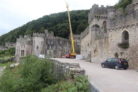 Gwrych Castle and Gardens Abergele Conwy Wales Editorial Stock Image - Image of ruin, meddieval ...