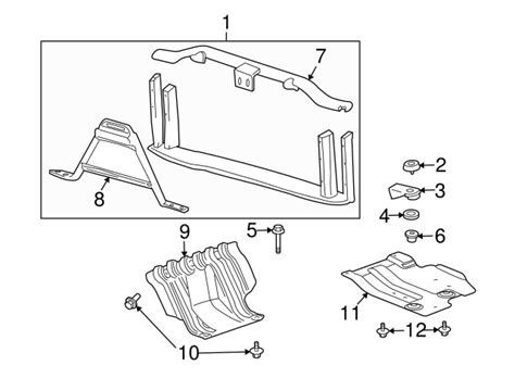 20968547 Front Radiator Support Panel Brace 2007 2014 Gm Chevrolet Parts Direct