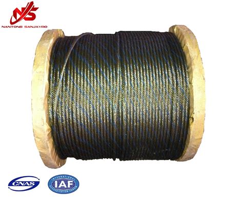 Black Ungalvanized Steel Wire Rope X Fibre Core China Steel