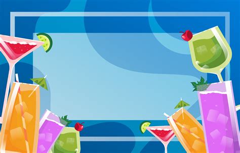 Summer Drinks Background 2443791 Vector Art at Vecteezy