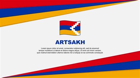 Premium Vector Artsakh Flag Abstract Background Design Template