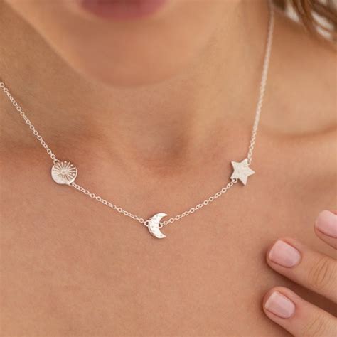 Sun Moon Necklace Etsy