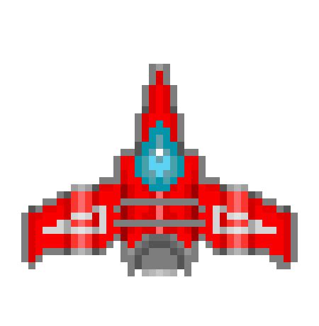 Spaceship V Pixel Art Maker