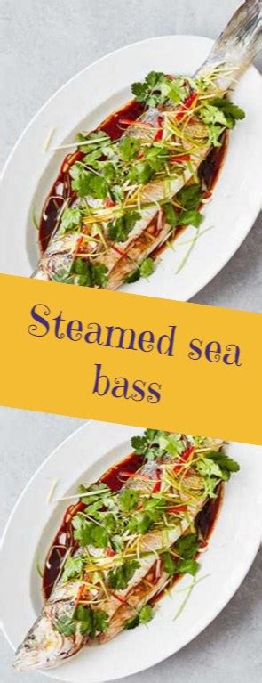 Steamed Sea Bass Make Yummy Foods