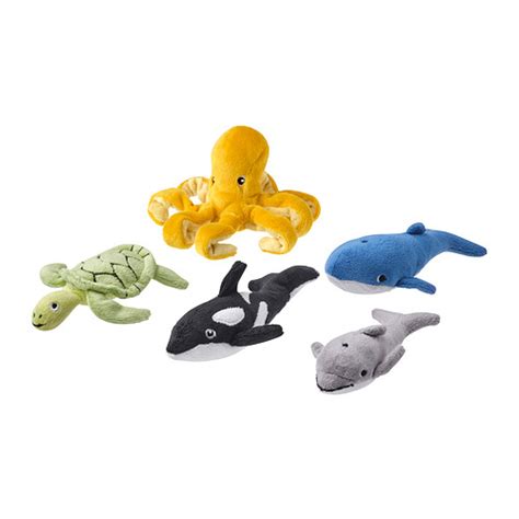 BlÅvingad Set Boneka Isi 5 Hewan Lautwarna Campuran Ikea Indonesia