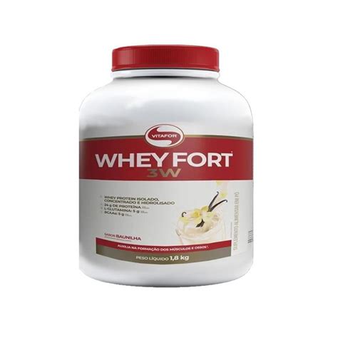 Whey Fort 3W Vitafor Baunilha 1 8 Kg Centauro