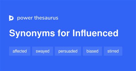 Influenced Synonyms 546 Words And Phrases For Influenced Page 2