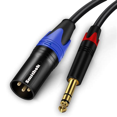 Smithok 1 4 To XLR Cable Quarter Inch 6 35mm TRS To XLR Male 1 4