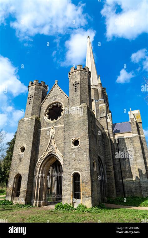 The Gothic Style Chapel At Abney Park Cemetery One Of The Magnificent