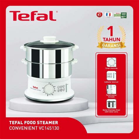 Promo Tefal Food Steamer CONVENIENT VC1451 Pengukus Kukusan Stainless