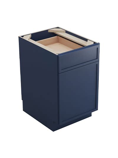 PD B18 Petit Blue Shaker 18 1 Drawer 1 Door Base Cabinet