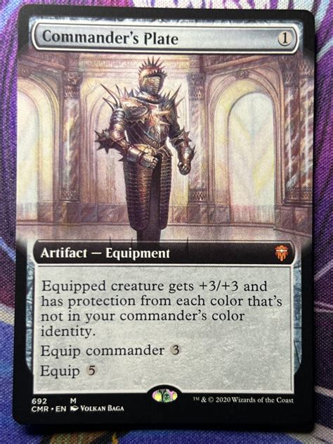 Commanders Plate Cmr Extended Art Bootleg Mage