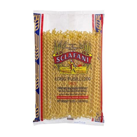 Sclafani Scalfani Pasta Long Fusilli Oz Instacart