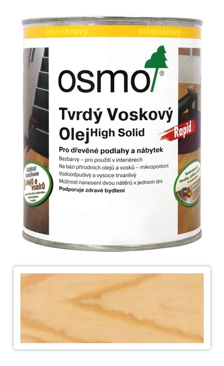 Tvrdy Voskovy Olej Osmo Rapid L Bezbarvy Polomat Azz Cz