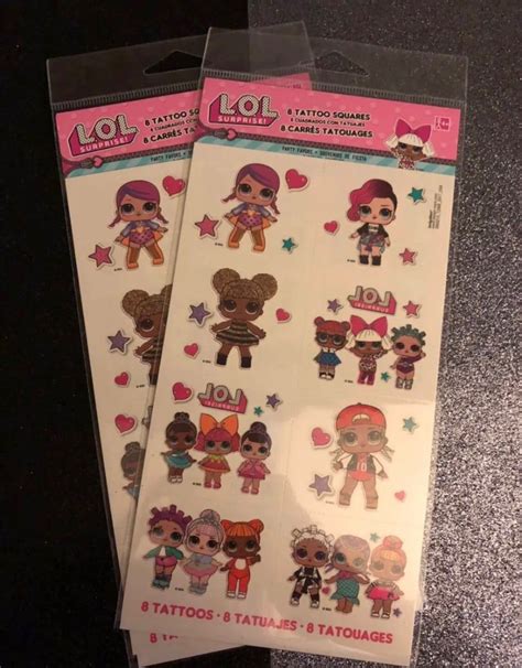 Lol Surprise Tattoos 2 Sets Of 8 On Mercari Surprise Birthday Party Decorations Birthday