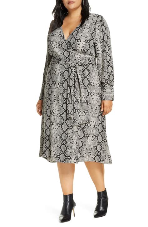 Halogen Long Sleeve Midi Wrap Dress Nordstrom Cyber Monday Dresses On