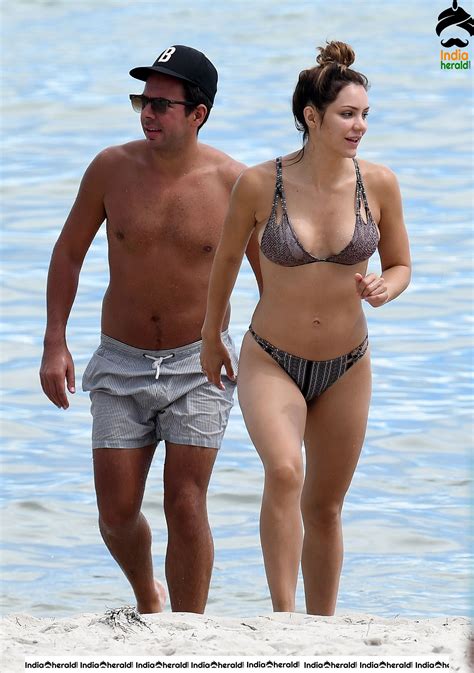 Katharine Mcphee Wearing A Bikini At A Beach In Miami Set