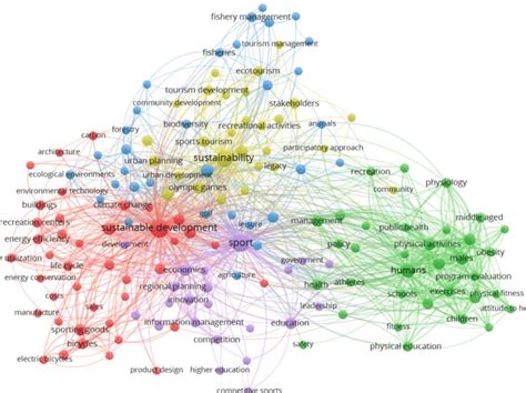 Co Occurrence Network Of Keywords In The Research Field Vosviewer