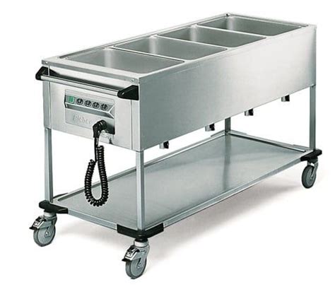 Chariot Bain Marie Rieber 4 X GN1 1 Gastro Hero