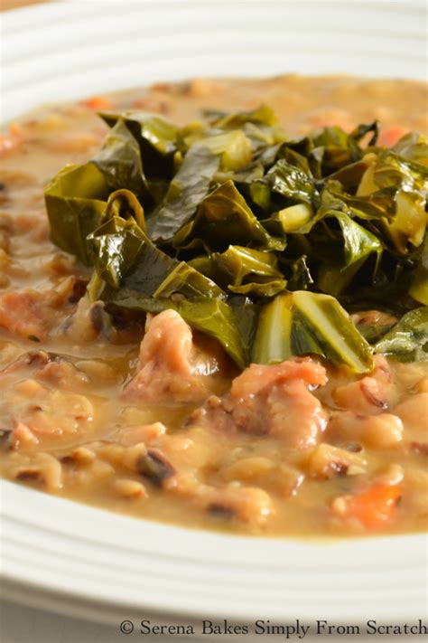 Ham Black Eyed Pea Soup With Collard Greens Serena Bakes Simply From