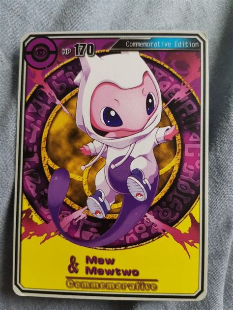 Pokemon card mew mewtwo commemorative edition, Video Gaming, Gaming ...