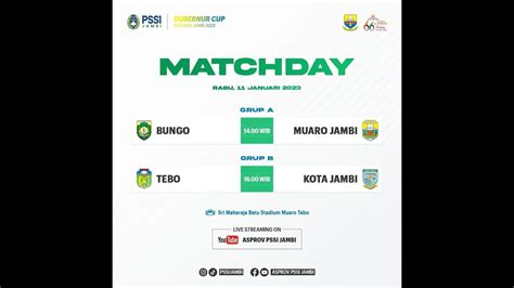 Gubernur Cup Jambi Grup B Tebo Vs Kota Jambi Youtube