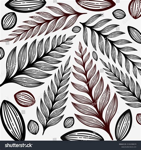 Line Art Banana Leaf Collection Tropical Palm Royalty Free Stock