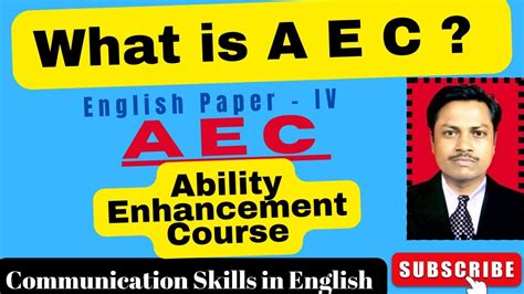 What Is AEC Ability Enhancement Course YouTube