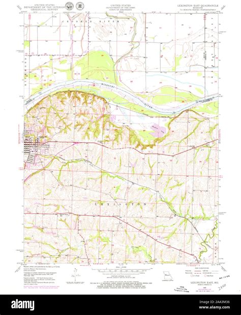 Mapa De Lexington Missouri Imágenes Recortadas De Stock Alamy