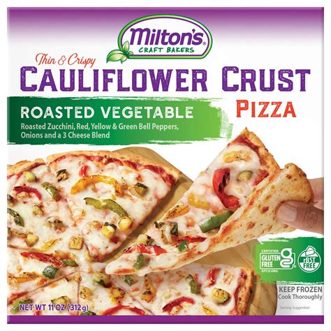 Milton's Pizza, Cauliflower Crust, Roasted Vegetable-Main