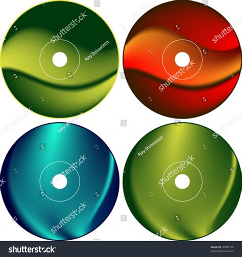 Cd Dvd Label Design Template Stock Vector (Royalty Free) 38404288