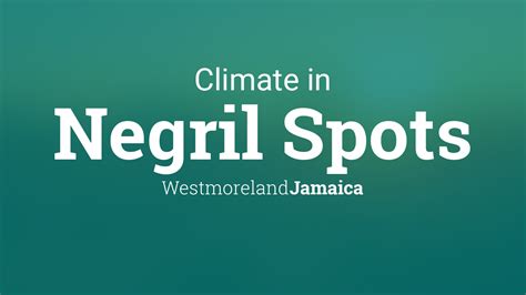 Climate & Weather Averages in Negril Spots, Jamaica