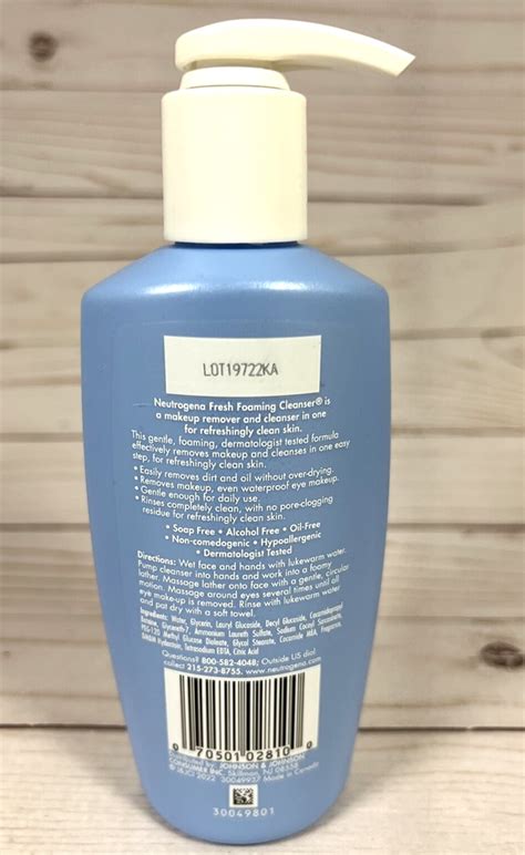 Neutrogena Fresh Foaming Cleanser Makeup Remover 6 7oz New Ebay