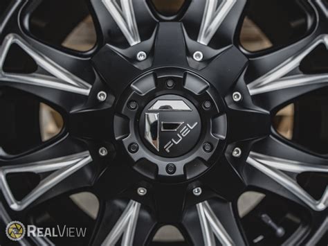 Realview Of Fuel Offroad Throttle D Matte Black W Milled Spokes